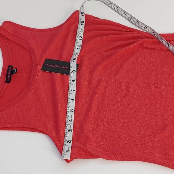 Coral T-shirt Dress W/Side Ruching Juniors M - Picture 4 of 8